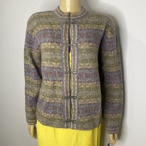 Eagle’s Eye cardigan sweater small 💯 wool